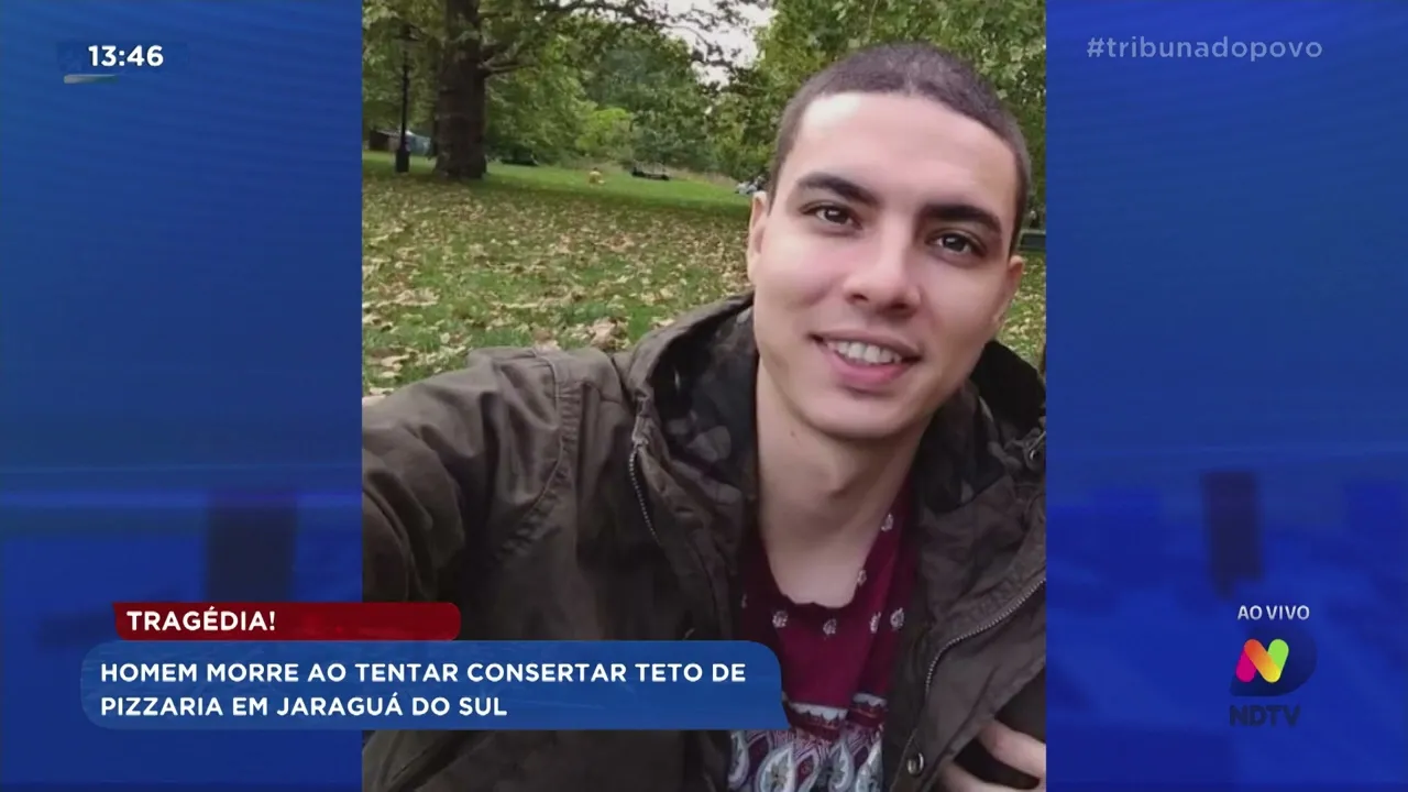 Tragédia: homem morre ao tentar consertar teto de pizzaria em Jaraguá do Sul