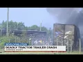 One dead after tractor trailer catches fire in Anderson County