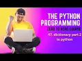 Dictionary - 2 python