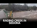 Sedona creek sees dangerous fast-moving water