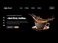 create a coffee shop website using HTML CSS step by step