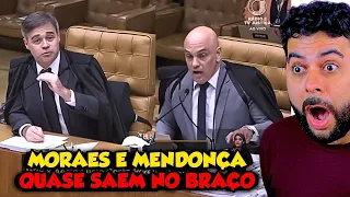 MORAES E MENDONÇA QUASE SAEM NO BRAÇO E JORNAL NACIONAL     MOSTRA REVELAÇÕES SOBRE INVESTIGAÇÃO