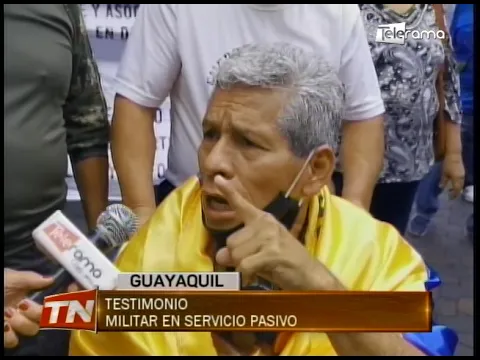 Militares en servicio pasivo protestan por atraso en pago de pensiones