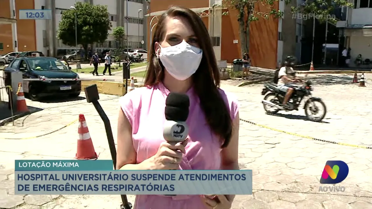 Hospital Universitário suspende atendimentos de emergências respiratórias