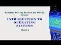 Introduction to Operating Systems - Problem solving session