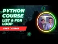 Learn Python Lists Loops in Hindi Free Python Full Course for Beginners - Part 2