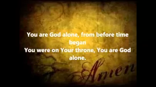 william mcdowell you are god alone w lyrics
