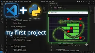 ASMR Builting a Snake Game in Python My First As A 16-Year-Old Beginner step-by-step