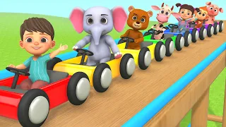 baby car racing ramp toy colors for kids learn colours for kids u0026 toddlers children nursery rhymes