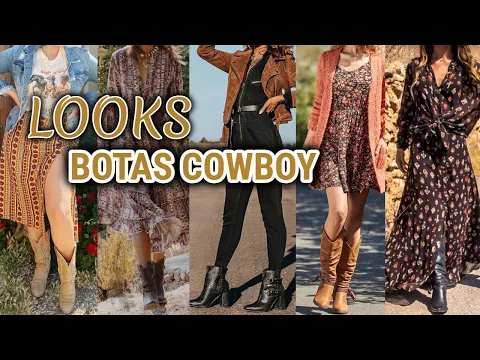 Download MP3 BOTAS Y BOTINES ESTILO COWBOY COMO COMBINARLAS COMBINACIONES DE ROPA CON BOTAS Y BOTINES COWBOY