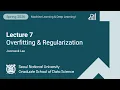 MLDL 2026 Lecture 7 Overfitting Regularization
