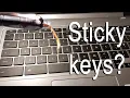 How to clean sticky keyboard keys