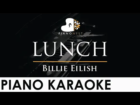 Download MP3 Billie Eilish - LUNCH - Piano Karaoke Instrumental Cover with Lyrics