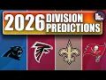 2026 NFL DIVISION PREDICTIONS NFC SOUTH EDITION