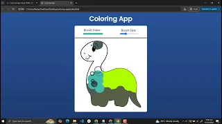 Coloring App Using HTML CSS and JavaScript with Source Code