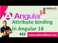 Attribute binding in Angular 18 Data Binding in Angular Angular 18 Tutorials in Hindi