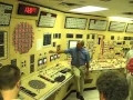 Nuclear power plant control room during simulated emergency shutdown