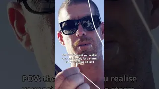 Sail repairs… let’s just say our mainsail is very strong!  #sailingfamily #sailinglife #repairs