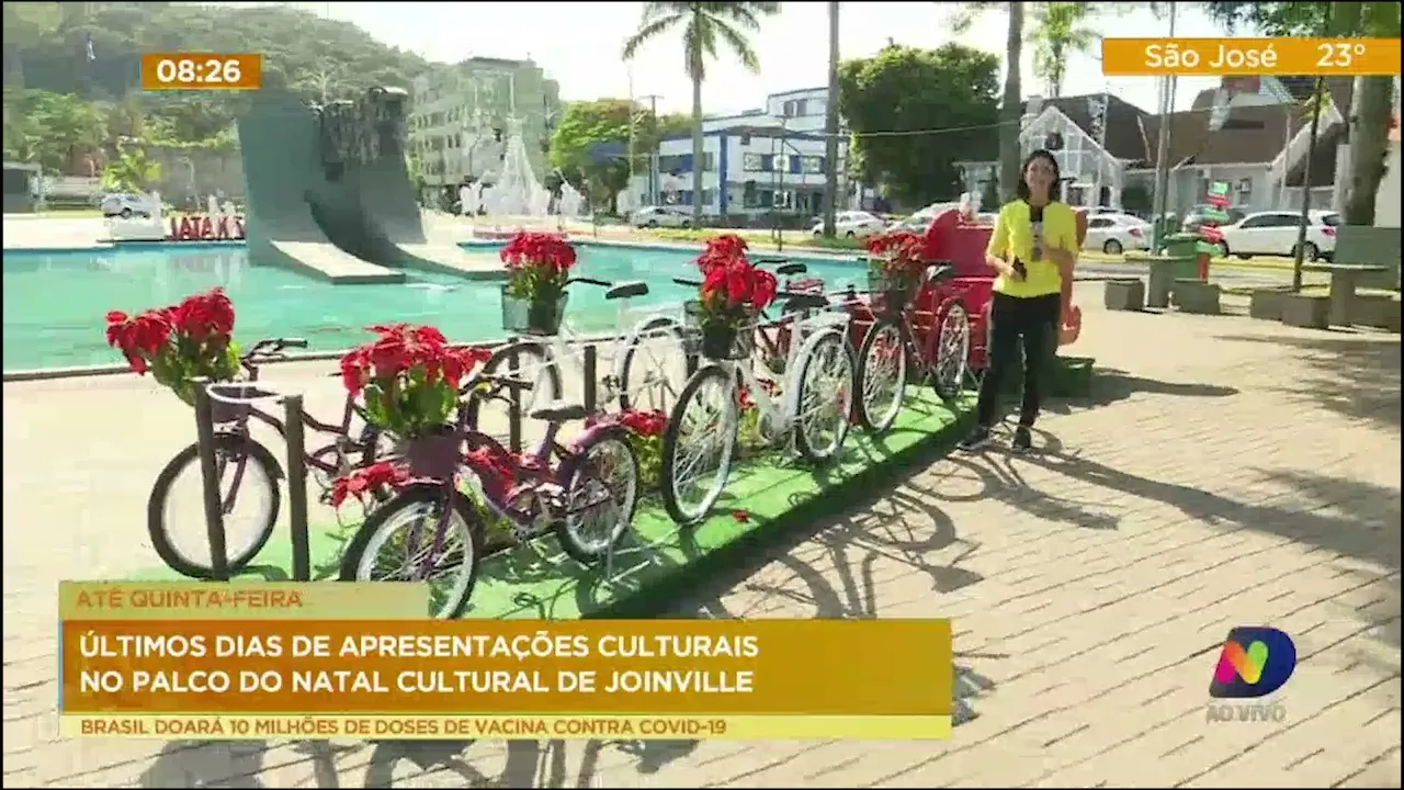 Últimos dias de apresentações culturais no palco do Natal Cultural de Joinville