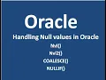 Null Functions in Oracle SQL