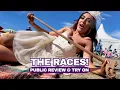 Trying pantyhose IN PUBLIC at the races