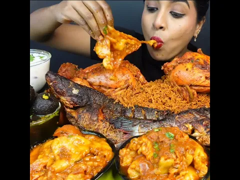 ASMR: EATING SPICY MUTTON FAT CURRY🔥 BASMATI RICE || #shorts #mukbangn#asmreating #mukbangasmr #asmr