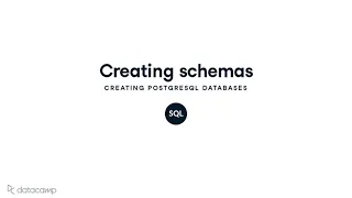 Creating Schemas PostgreSQL