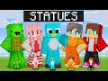 NOOB vs PRO CRAZY FAN GIRL FRIEND STATUE House Battle Minecraft