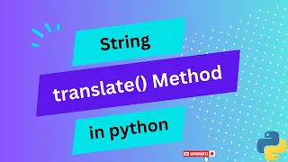 SY translate method in python
