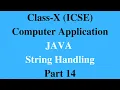 JAVA String Handling Part 14 Alphabetic Pattern