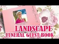 Funeral Guest Book - Landscape Orientation