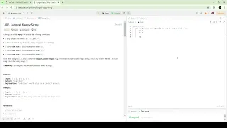 Leetcode 1405 Longest Happy String Priority Queue Greedy