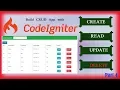 Codeigniter CRUD Application Delete data from database Part 4