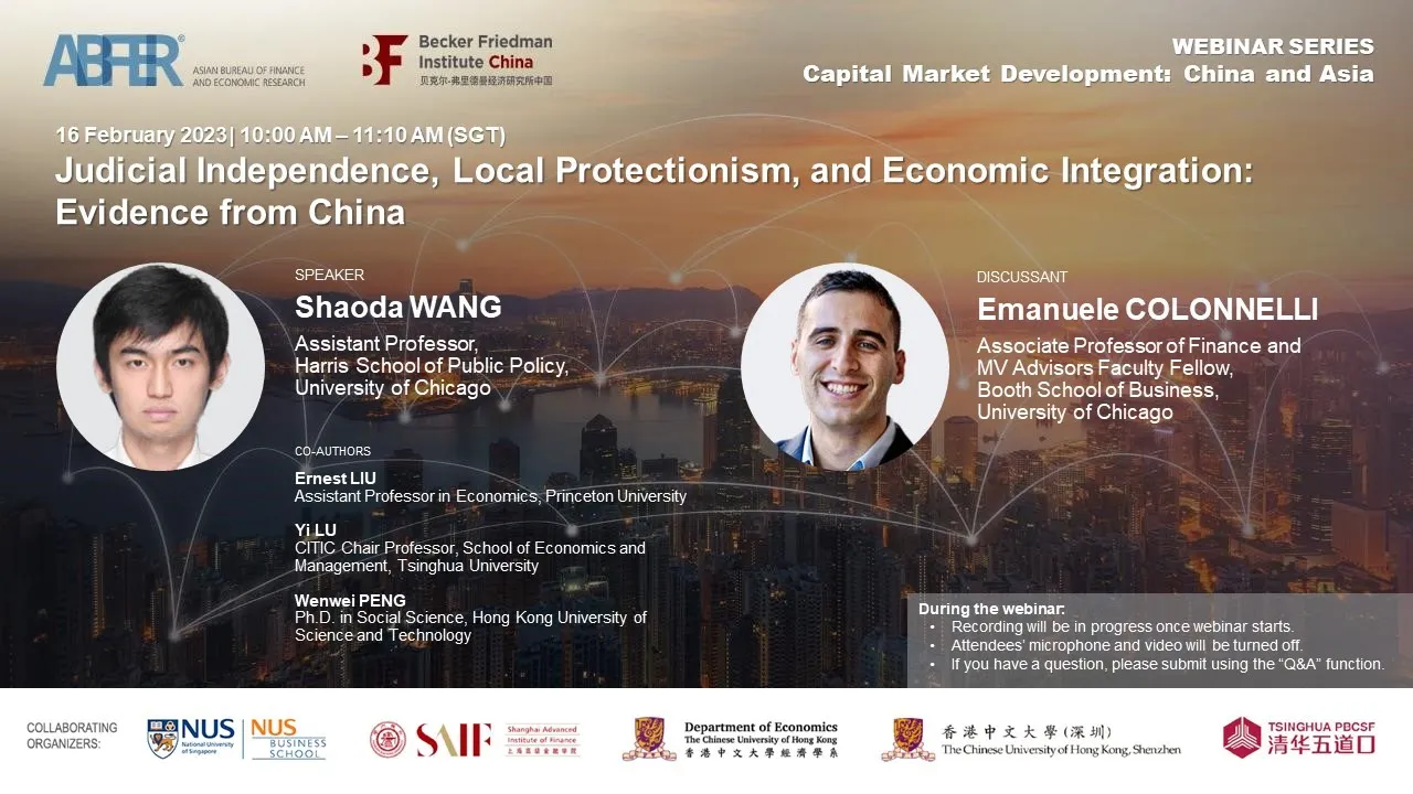 Webinar Series - Capital Market Development: China and Asia,  16 February 2023