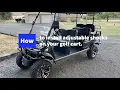 Evolution Golf Cart Shock Install and Adjust