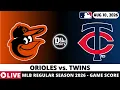 BALTIMORE ORIOLES VS MINNESOTA TWINS MLB Game Score Radio Play-by-Play - AUG 10 2026