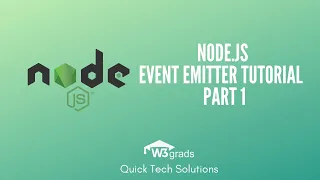 Node js Event Emitter Tutorial Part1 Node js Tutorial Series