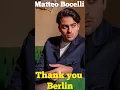 Download Lagu Matteo Bocelli - Thank you Berlin