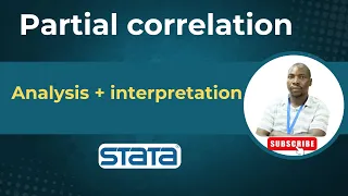 Partial correlation STATA