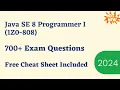 Java SE 8 Programmer I OCA 1Z0-808 Practice Questions 2026
