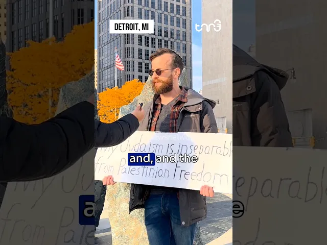 ⁣“My Jewish identity is inseparable from P@lestinian freedom,” says a Jewish-American man #Detroit