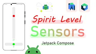 Spirit Level with Accelerometer Sensors in Jetpack Compose Kotlin Android Studio