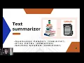 NLP REVIEW 1 TEXT SUMMARIZATION SHASHANK PANDEY 20MIA1147