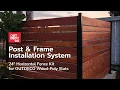 Outdeco USA 24 inch Horizontal Fence Kit Installation