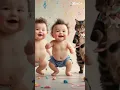 Download Lagu Cute cats and baby boy dancing on Up wala thumka #trendingshorts #trendingvideo #cutebaby