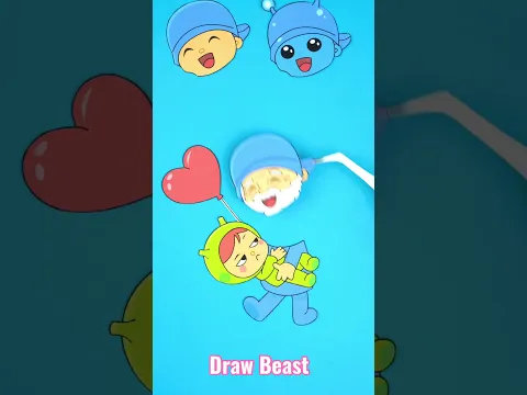 Muevelou Niddle Pop Pocoyo & Nina Vad Boys Line Art Challenge #short #viral #trending