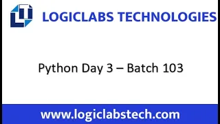Python - Batch 103