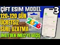 Yurtdisi Cift eSIM iPhone 4 Ay Sure Uzatma Kayitsiz eSIM iPhone 4 Ay Kullanma