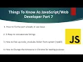 Things To Know As Developer Part 7