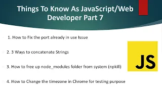 Things To Know As Developer Part 7
